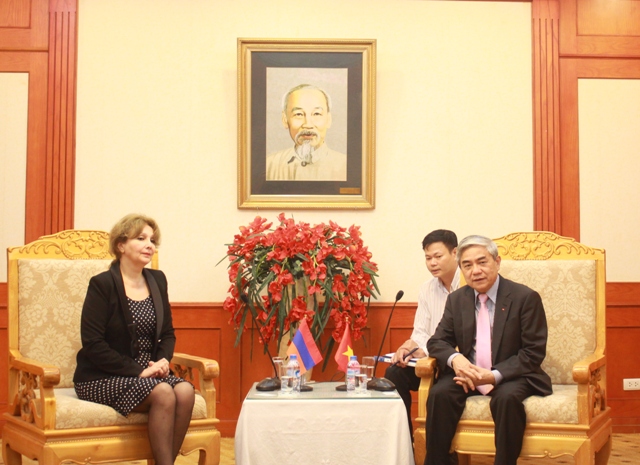 Bộ trưởng Nguyễn Quân tiếp Đại sứ Cộng hòa Armenia tại Việt Nam